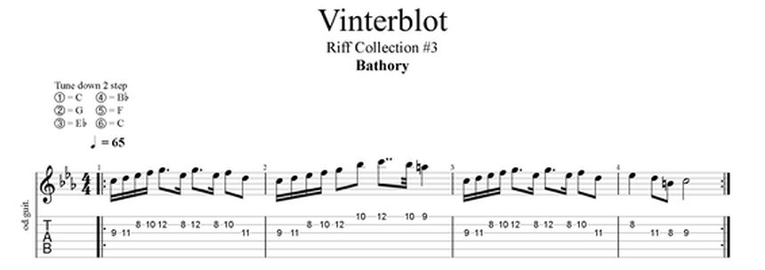 bathory vinterblot guitar riff