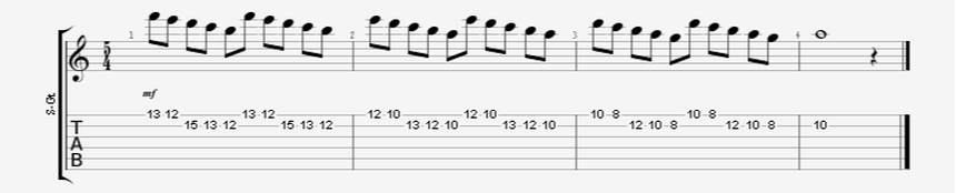 5 Note Grouping Continuous Alternate Picking Guitar Exercise