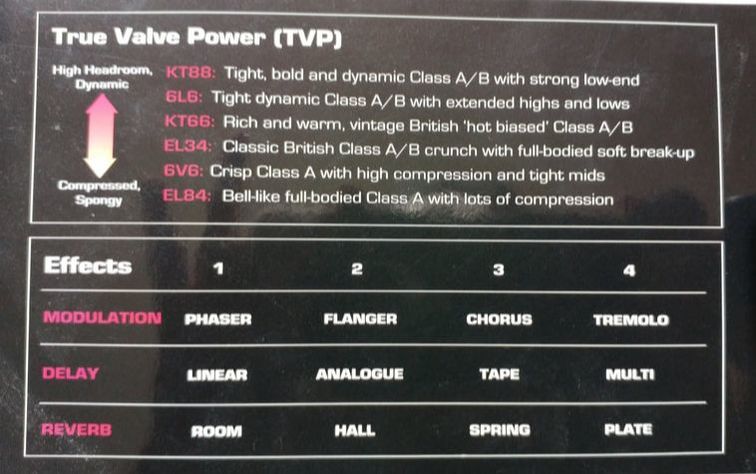 TVP True Valve Power Blackstar