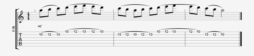 legato guitar exercise simple