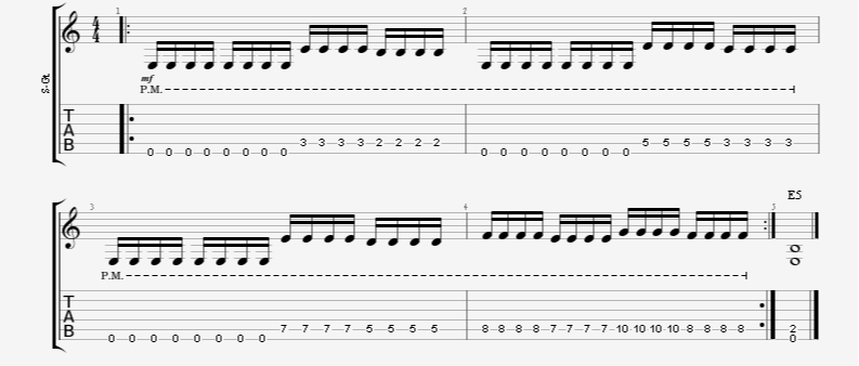 palm-mute speed tremolo picking guitar exercise